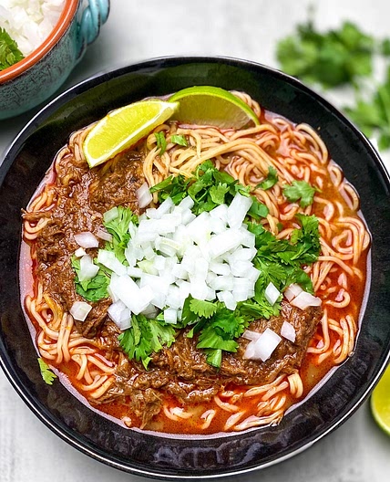 Easy 5 Ingredient Beef Birria Ramen (15 Minute Recipe!)
