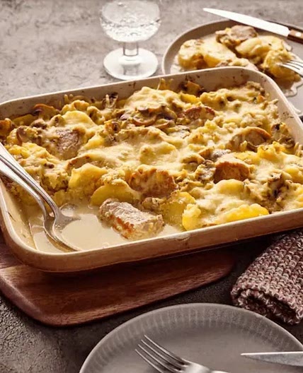 Auflauf mit Schweinefilet