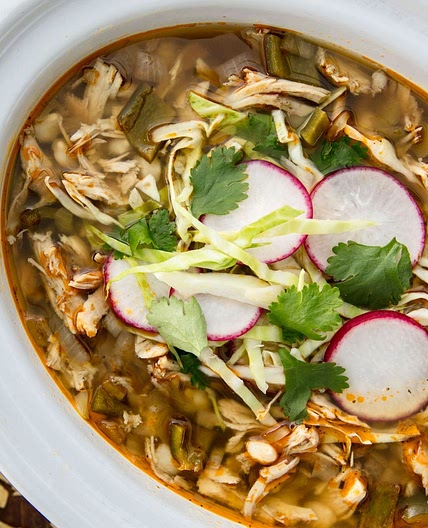 Slow-Cooker Chicken Pozole