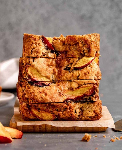 Peach cinnamon bread