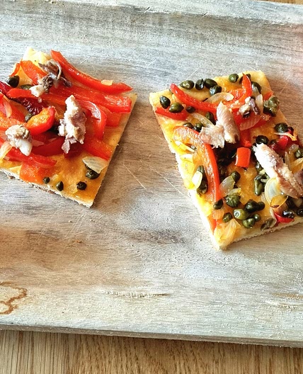 Spanische Pizza