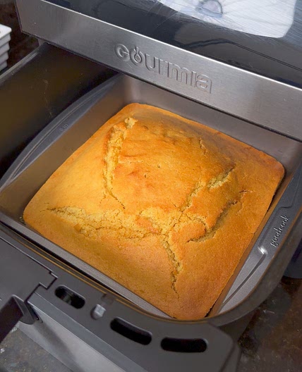 Air Fryer Maple Butter Cornbread
