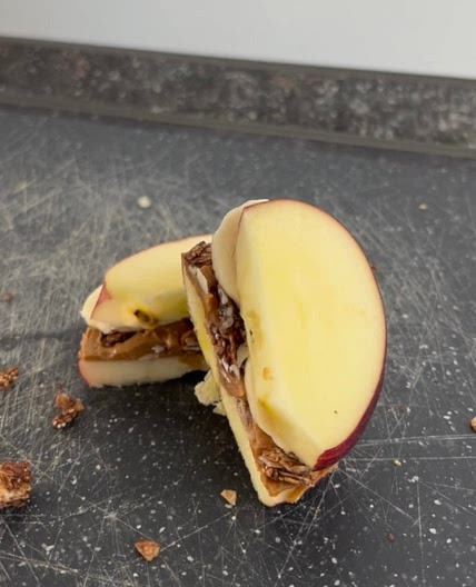 Lotus Biscoff Apfel Sandwich