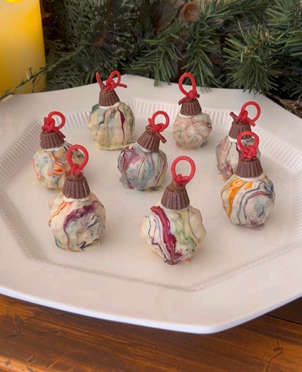 Krispy treat Christmas ornaments