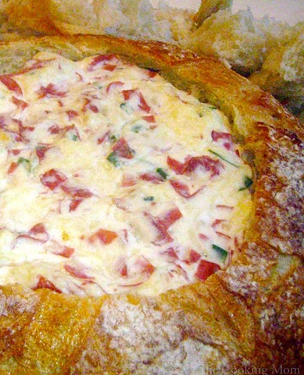 Reuben Dip in a Bread Bowl - The Cooking Mom