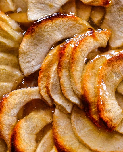 TARTE ANTI-OXYDANTE DE CATHERINE AUX POMMES VANILLE GINGEMBRE  REVISITEE DE BOCUSE