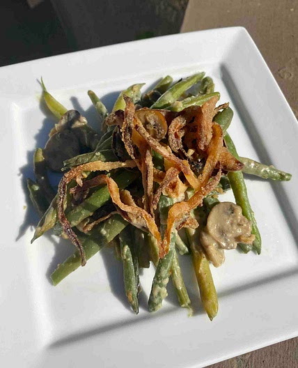 Vegan & Gluten Free Green Bean Casserole (Thanksgiving Side)