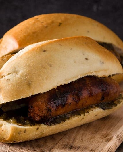 Choripán Argentino With Chimichurri (Argentinian Hot Dog)