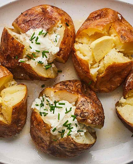 Hybrid Microwaved/Baked Potato