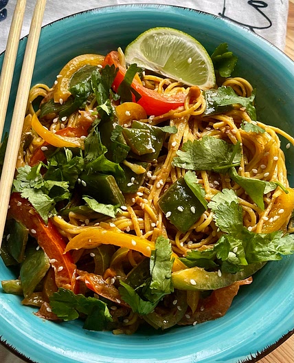 Spicy Sesame Peanut Noodles