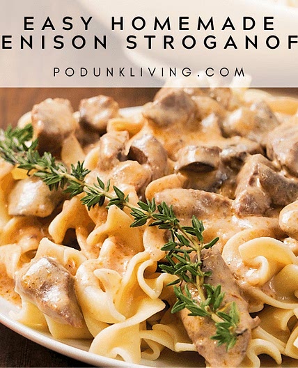 Venison Stroganoff