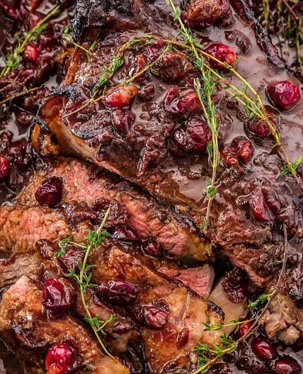 Cranberry Balsamic Roast Beef