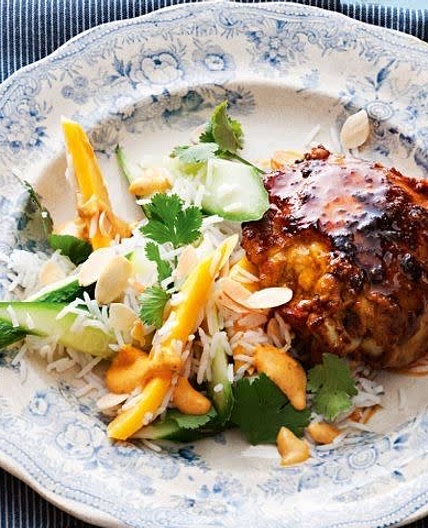 Mango Chicken rice salad