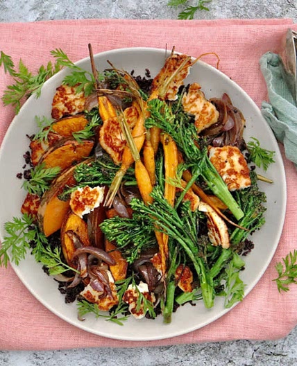 Harris Farm Halloumi and Roasted Vegetable Salad