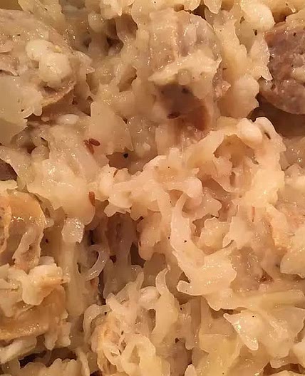 Charlotte's Polish Sausage & Sauerkraut