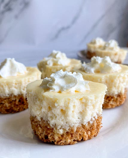40 Calorie Mini New York Style Cheesecakes