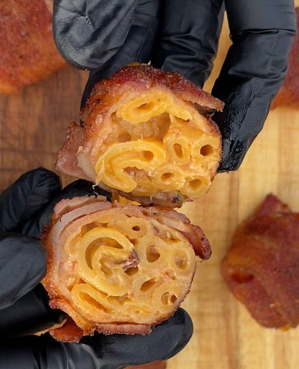 Bacon Wrapped Mac and Cheese Balls