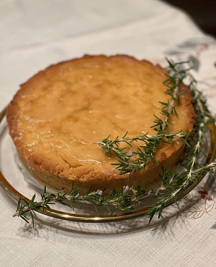 Allergy Friendly Lemon Rosemary Olive Oil Cake