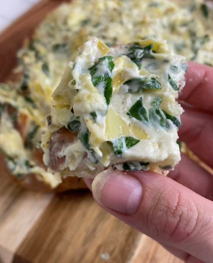 WIC Approved Spinach Artichoke Pull Apart Bread