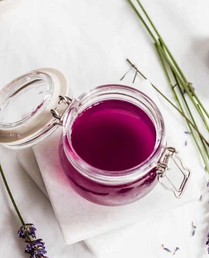 Purple lavender syrup