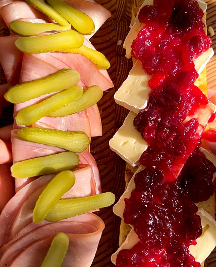 Cranberry and Brie Ham & Jam Sandwich