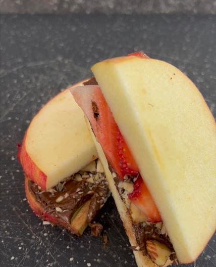 Nutella Apfel Sandwich