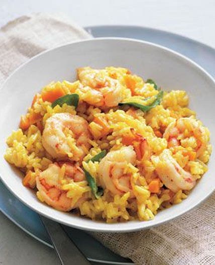 Curry Powder Shrimp and Rice