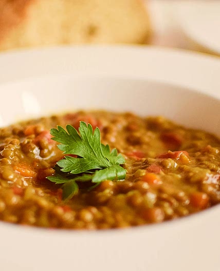 Flavorful Brown lentils stew