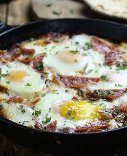 Eggs and bread