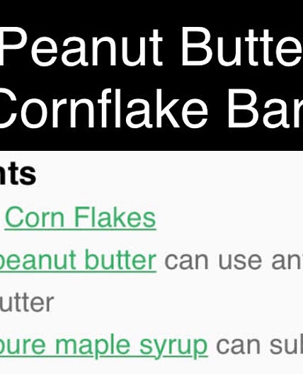 Peanut Butter Cornflake Bars
