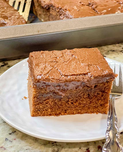 Texas sheet cake with frosting 