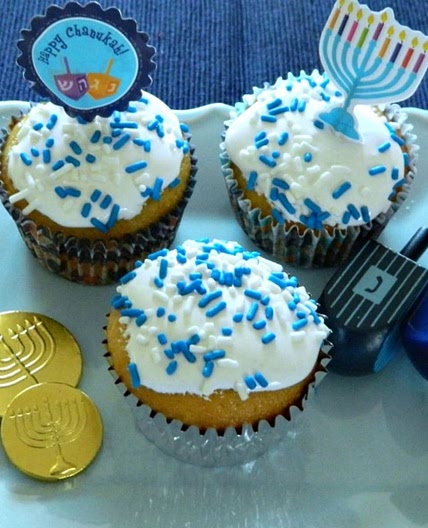 Happy Hanukkah! These Menorah-Topped Cupcakes Are Almost Too Cute to Eat