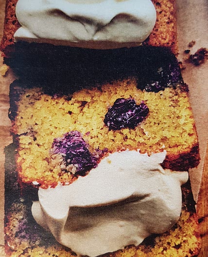 Earl Grey, Lemon and Blueberry cake