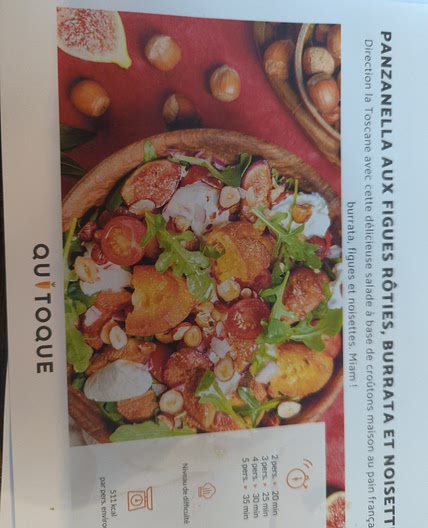 Panzanella aux figues et burrata