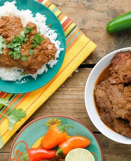 Dad's chicken mole