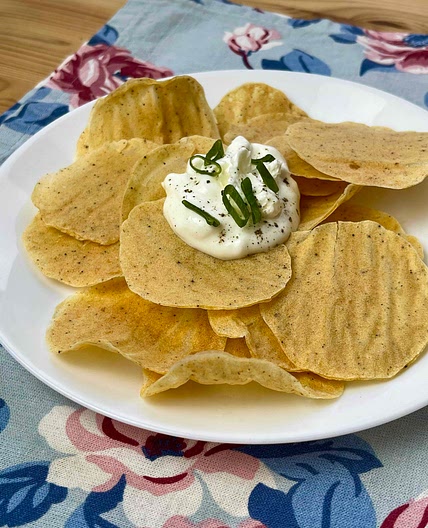 Healthier Crunchy Potato Chips 