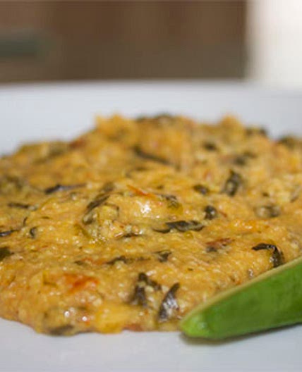Mayi Moulen ak Zepina | Cornmeal with Spinach - Haiti