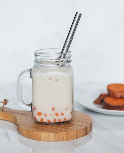 3-Ingredient Sweet Potato Boba