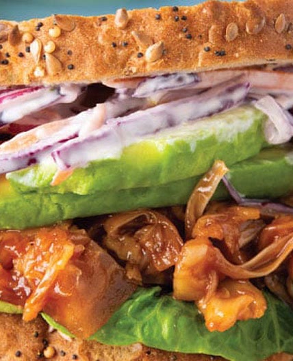 Vegan Pulled Jackfruit & Coleslaw Sandwich - Vegan Food & Living