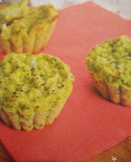 Mini-cakes au brocoli et lait de soja- DME dès 6 mois