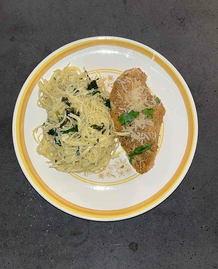 Creamy Lemon & Spinach Pasta 