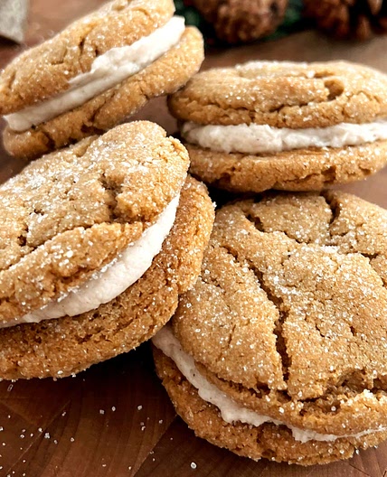 Molasses Cream Sandwich Cookies
