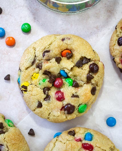 Mini M&M Cookies
