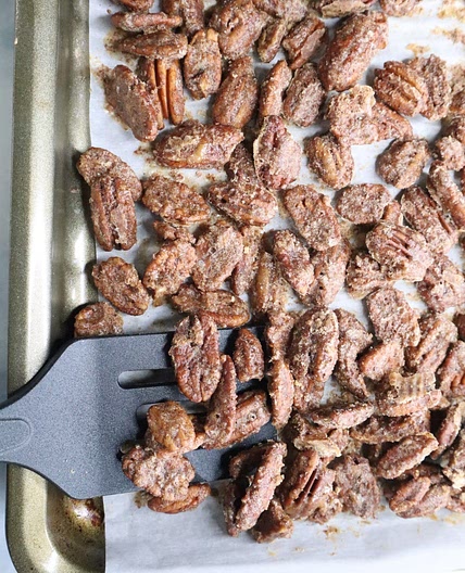 Healthy Sugar Free Candied Pecans