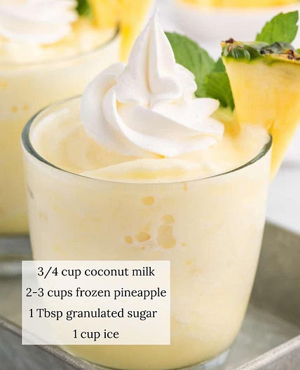 Pineapple Coconut smoothie 