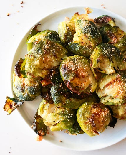 Crispy & Crunchy Parmesan Smashed Brussels Sprouts