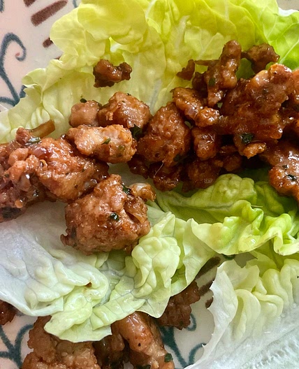 Chicken Laab Lettuce Wraps