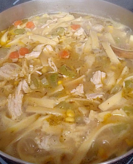Amish Chicken Corn Noodle Soup Recipe