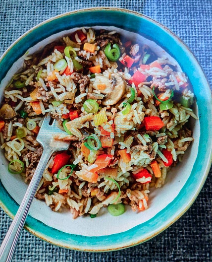 Cajun Dirty Rice  528 calories 