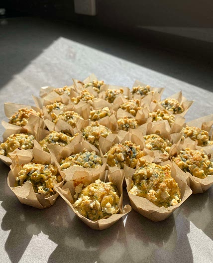 spinach & feta muffins 🥬